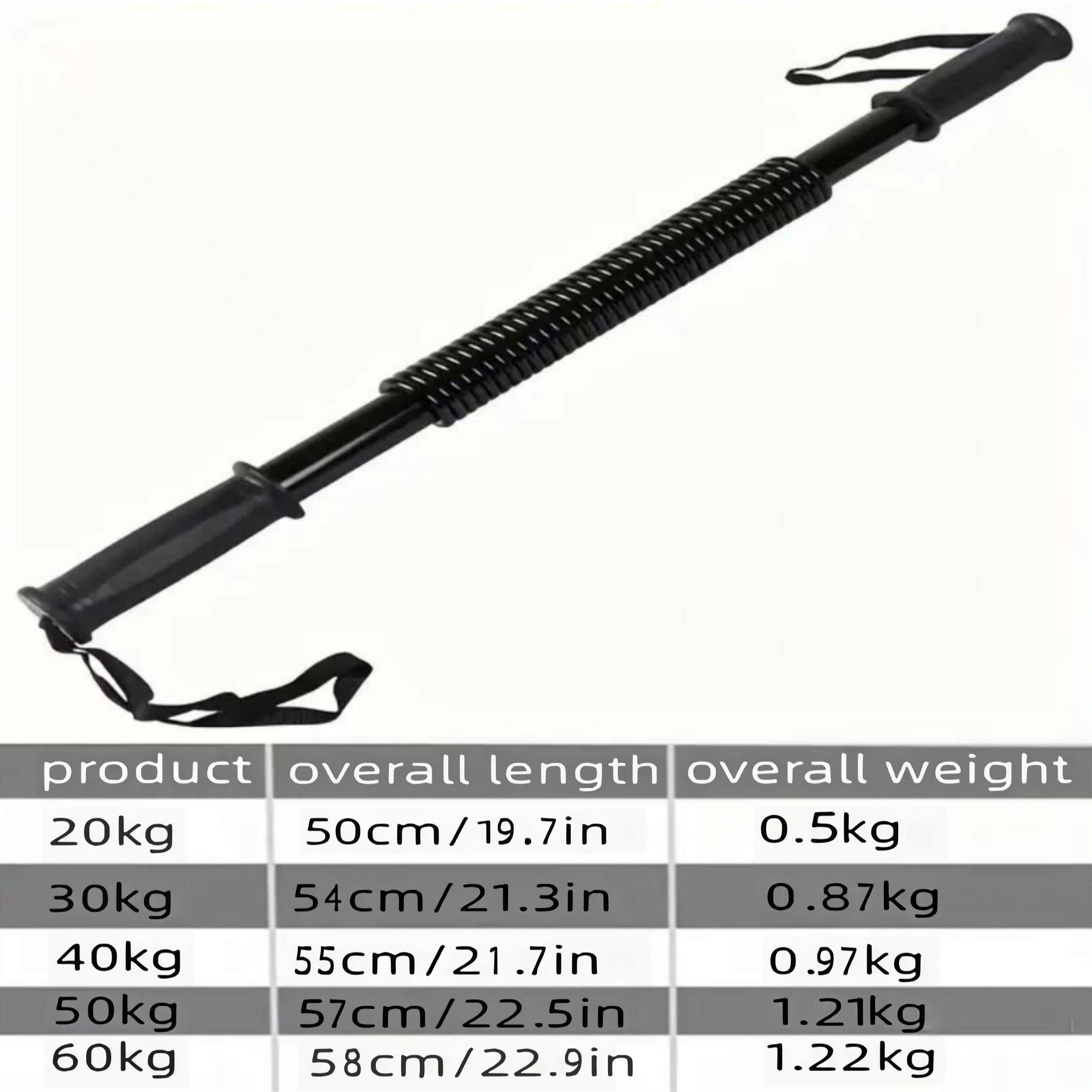 Spring Arm Strength Training Bar Anti-Skid Fitness Arm Trainer