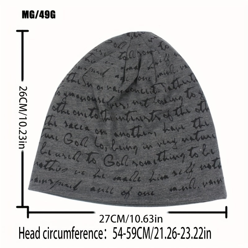 Hip Hop Letter Graffiti Pullover Hat