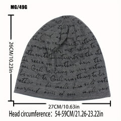 Hip Hop Letter Graffiti Pullover Hat