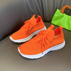 Women's Knitted Sports Shoes Lightweight Running Sneakers