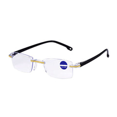 Women's Clear Lens Square Glasses Light Blocking Eyewear
