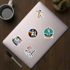 50pcs Space Astronaut Waterproof Vinyl Sticker for Teens