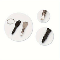 Stainless Steel Portable Screwdriver Key Chain Emergency Tool