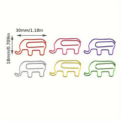 36pcs 60pcs Elephant Paper Clips for School and Office