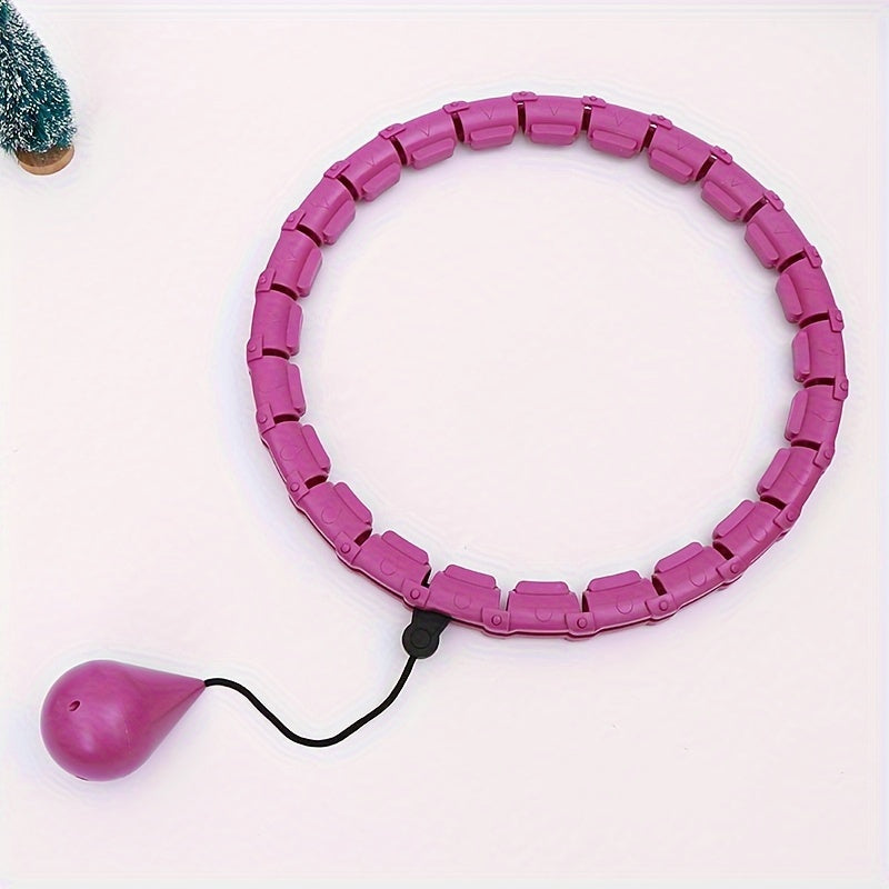 Smart Weighted Fitness Hoop 24 Knots Detachable Exercise Ring for Weight Loss