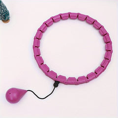 Smart Weighted Fitness Hoop 24 Knots Detachable Exercise Ring for Weight Loss