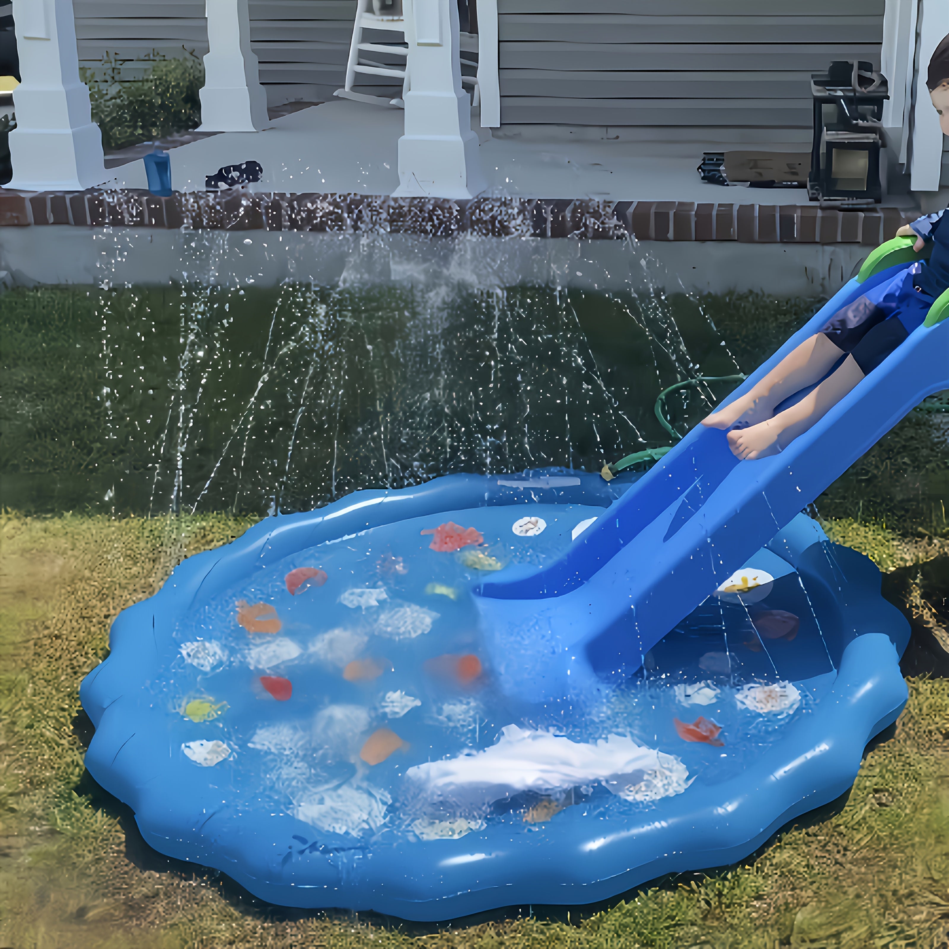 37in Alphabet & Number Learning Mat Splash Pad