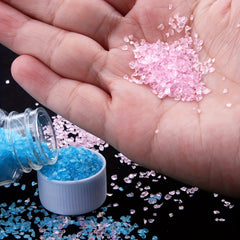 20 Colors Crushed Glass Clear Metallic Crystal Chip Broken Glass Chips Glitter