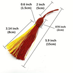 6pcs Rope Silk Tassel Trim Key Tassels for DIY Curtain Access
