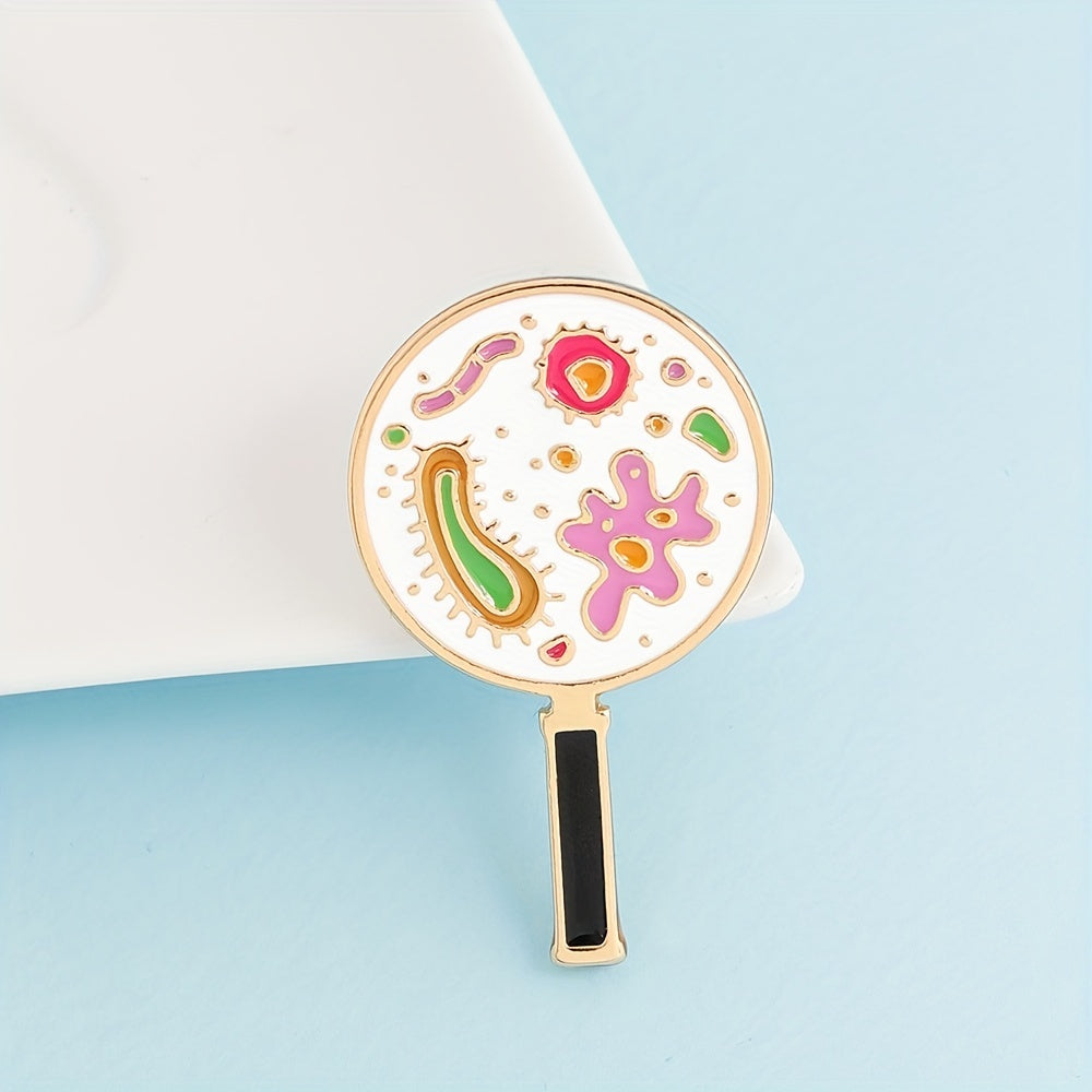 Microbial Bacteria Brooch For Clothing Bags Jackets Hat