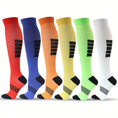6 Pairs Compression Over the knee Socks for Outdoor Activities