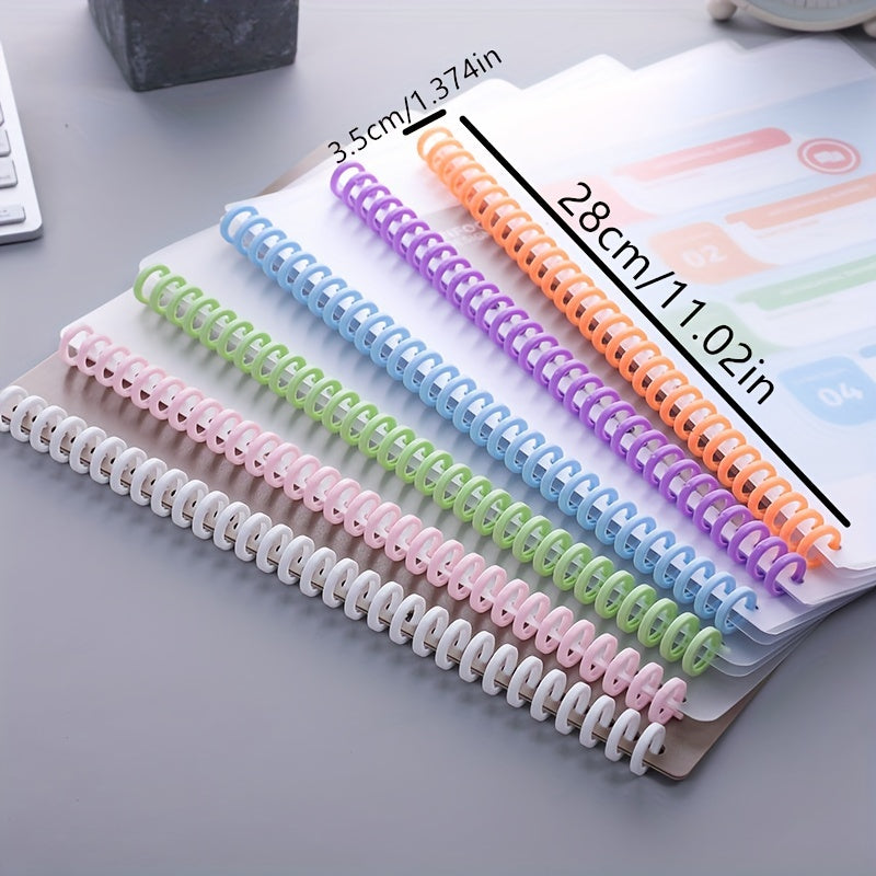 6pcs Loose leaf Buckle Plastic Clip Strip