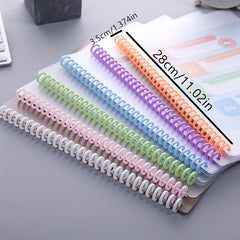6pcs Loose leaf Buckle Plastic Clip Strip