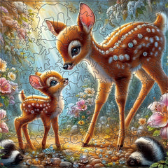 Wooden Puzzle Diamond Deer - Challenging Plywood Puzzle