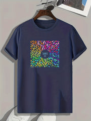 Colorful Pattern Men's Graphic T-shirt Summer Tee