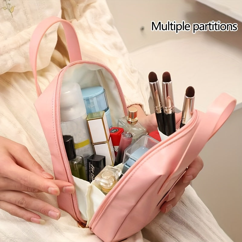 Makeup Bag Travel Case With Handle Large Capacity Toiletry Bag