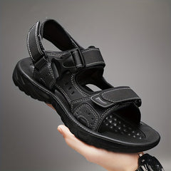 Men's Adjustable Hook & Loop Strap Sandals