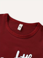 Boys Little Man Casual Outfit Round Neck T shirt & Shorts