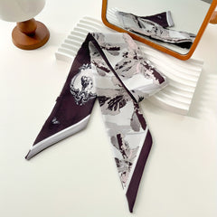 Thin Slender Small Scarf Ladies Hairband Shirt Accessory