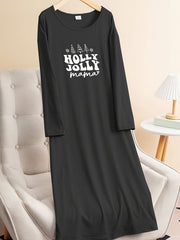 Christmas Lounge Dress Women's Tee Dress