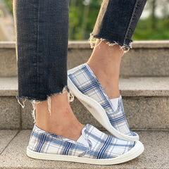 Women's Lightweight Slip-On Skate Shoes Casual Round Toe Flats