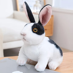 Realistic Rabbit Plush Toy Home Decor Easter Christmas Halloween Gift Gray Brown