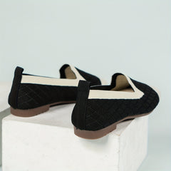 Women's Geometric Pattern Flat Shoes Breathable Slip On Lightweight Shoes