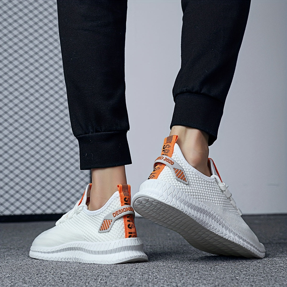 Men's Knit Running Shoes, Breathable & Lightweight, Spring/Summer