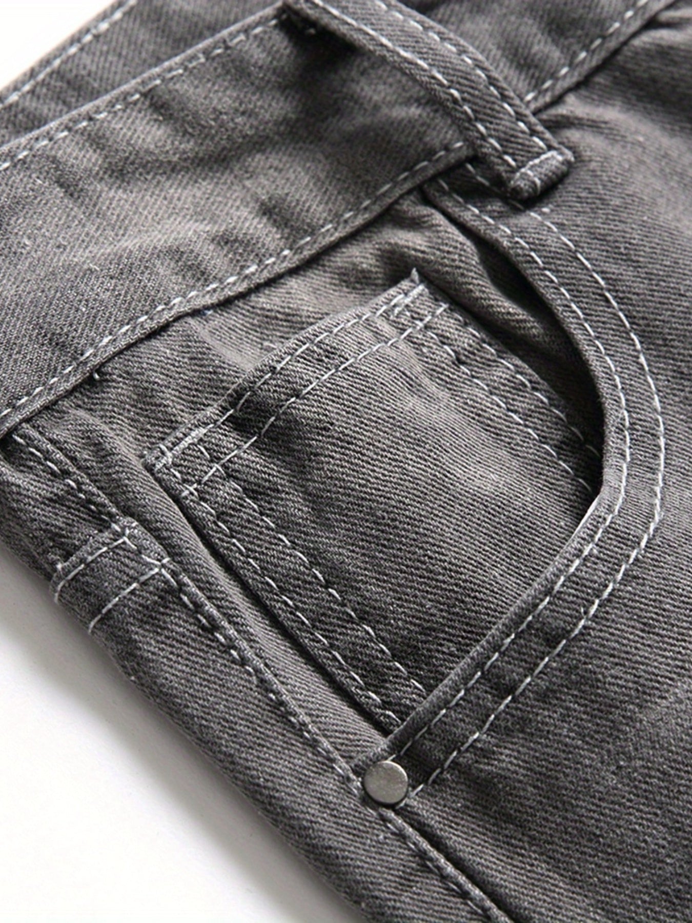 Boys Ripped Jeans Skinny Slim Fit Washed Denim Long Pants