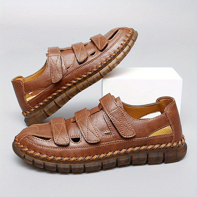 Men's Hook and Loop Fastener Sandals for Hiking