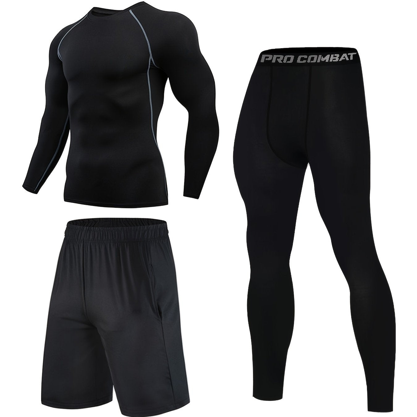 Quick Drying Men's Sports Suit for Casual and Fitness Training