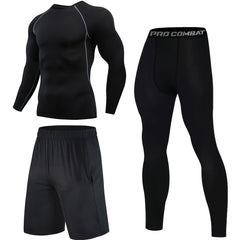 Quick Drying Men's Sports Suit for Casual and Fitness Training