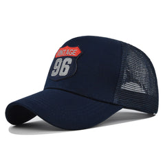 VINTAGE 96 Embroidered Baseball Cap Breathable Unisex Outdoor Fishing Hat