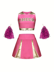 Girls Cheerleading Outfits Activewear Sets For Sports Performance