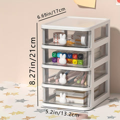 3 4 Layer Rabbit Desktop File Pen Holder Storage Box