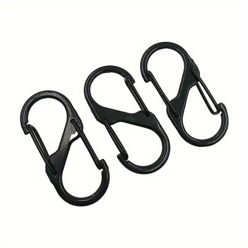 10pcs S-shaped Keychain Buckle for Outdoor Activities