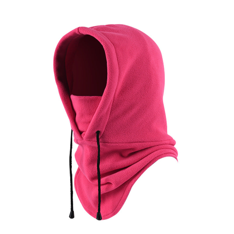 Men's Fleece Hat Ski Sports Thickened Scarf Headgear