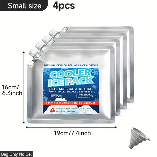 3pcs 4pcs Reusable Ice Pack Keep Cooler Bags Fresh