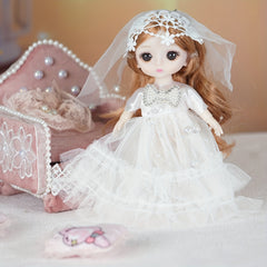 Big Eyed Girl Doll with Removable Outfits - Perfect Birthday Gift