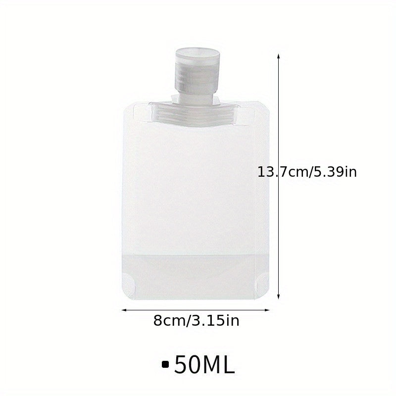 Travel Plastic Refillable Pouches Portable Empty Squeeze Bag