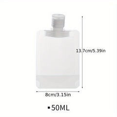 Travel Plastic Refillable Pouches Portable Empty Squeeze Bag