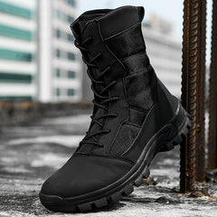 Boy's High Top Hiking Boots Non Slip Lace Up Durable Thermal Shoes Winter