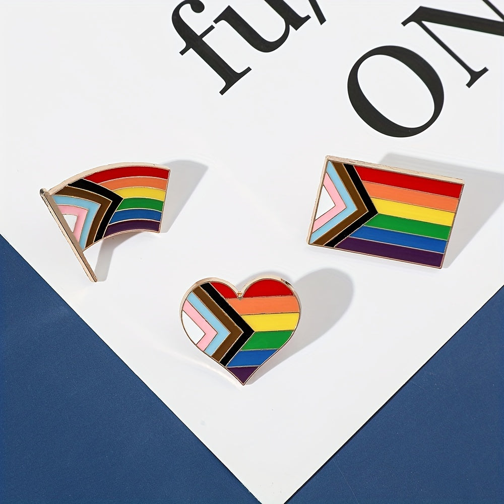 Rainbow Series Enamel Pin Metal Badge Backpack Clothing Accessories