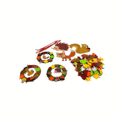 Kids Fall Felt Garland Hedgehog Squirrel Fox Autumn Decor