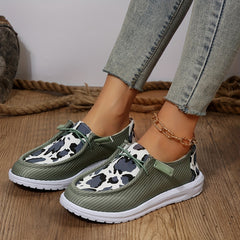 Women's Casual Flat Loafers Slip On Low Top Shoes