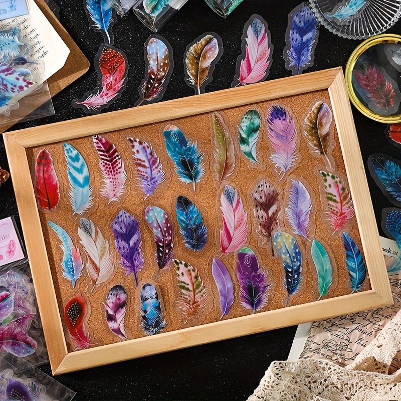 Feather Fantasy Notebook Stickers - 40 Sheets