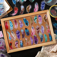 Feather Fantasy Notebook Stickers - 40 Sheets