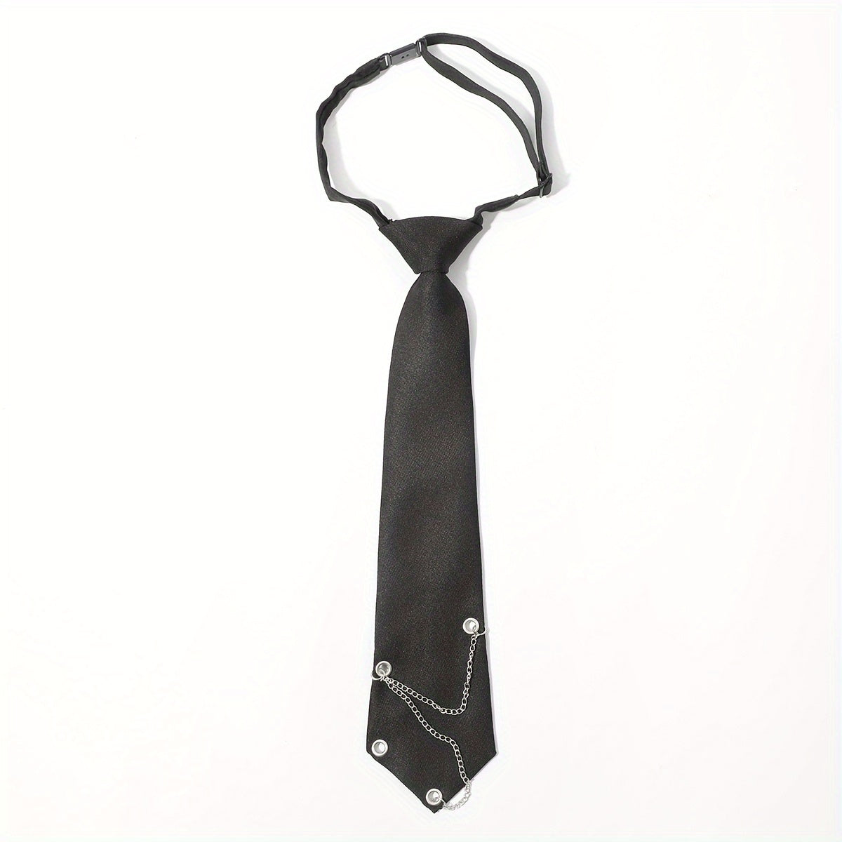Gothic Chain Decor Neck Tie Casual Wear