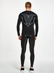 Men's Compression Long Sleeve Sports Shirt for Basketball Football Running