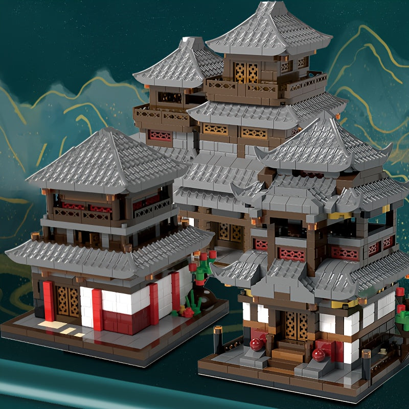 Beijing Ancient School Building Blocks Set - Halloween Christmas Gift